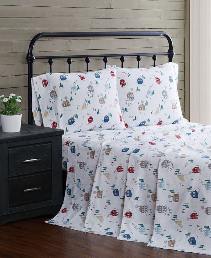 London Fog 4Piece Flannel King Sheet Set & Reviews Sheets