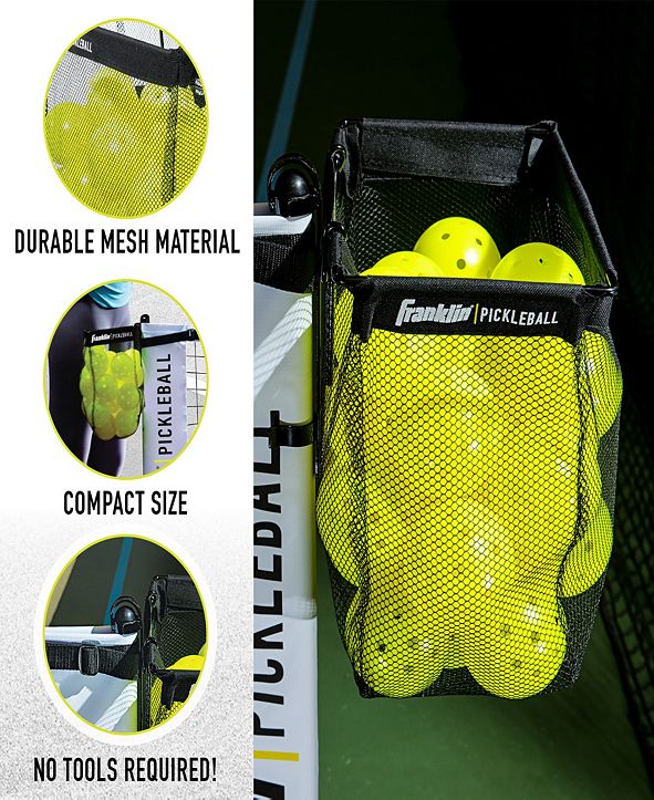 Franklin Sports Pickleball Mesh Ball Holder Attaches To Pickleball