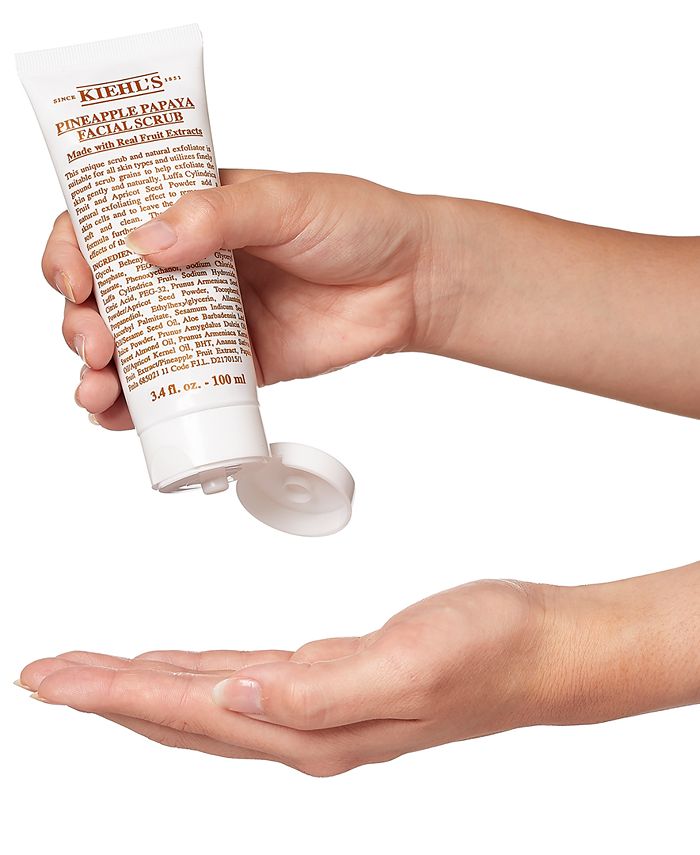 Kiehl's Since 1851 Pineapple Papaya Facial Scrub, 3.4oz. & Reviews Skin Care Beauty Macy's