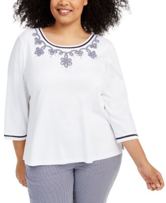 macys alfred dunner tops