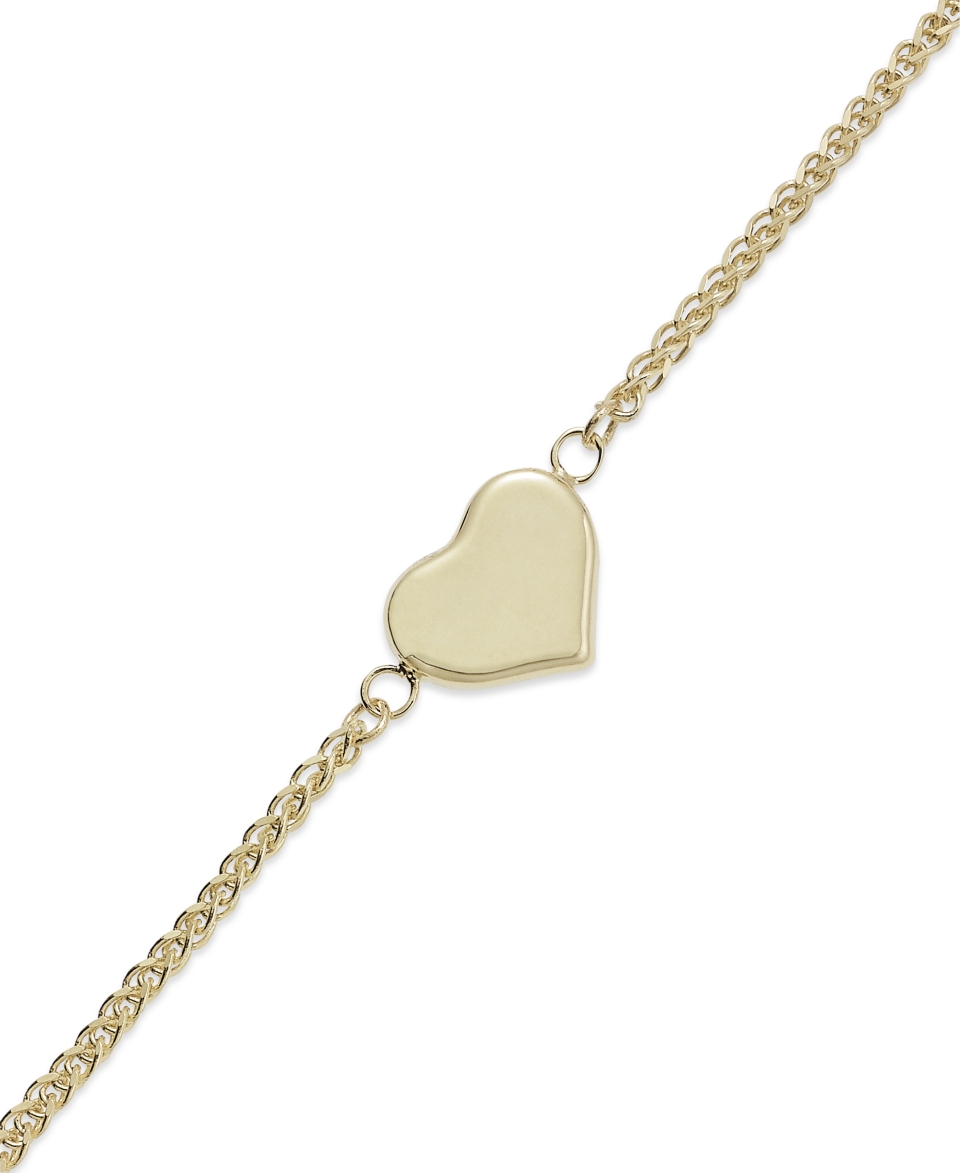 14k Gold Bracelet, Heart Bracelet   Bracelets   Jewelry & Watches