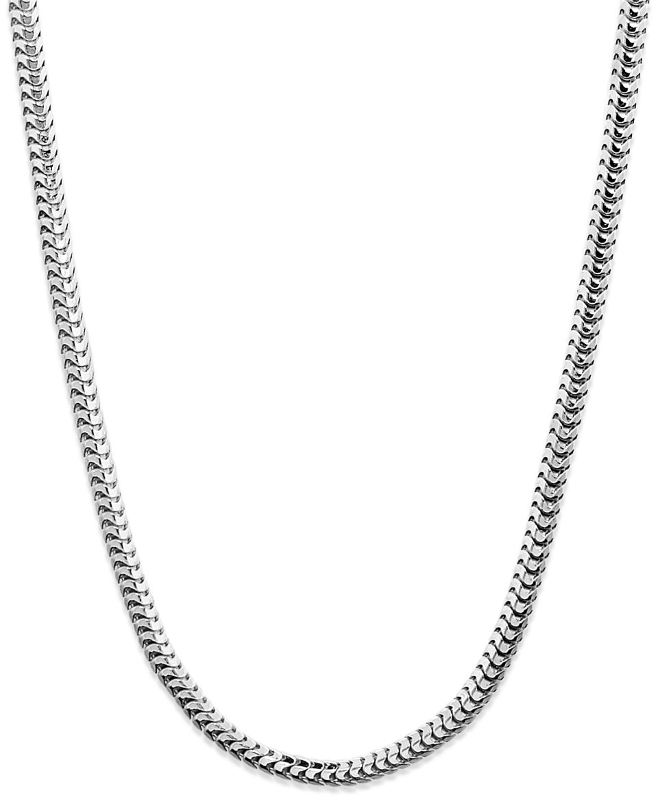 Giani Bernini Sterling Silver Necklace, Silver Braided Snake Necklace   Necklaces   Jewelry & Watches