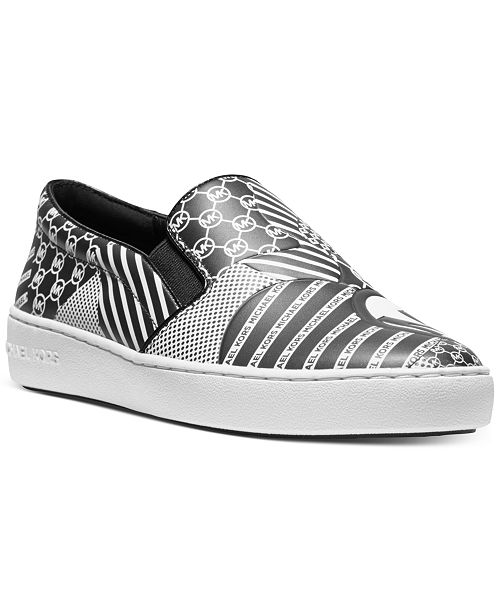 Michael Kors Keaton Signature Logo Slip On Sneakers Reviews Slippers Shoes Macy S