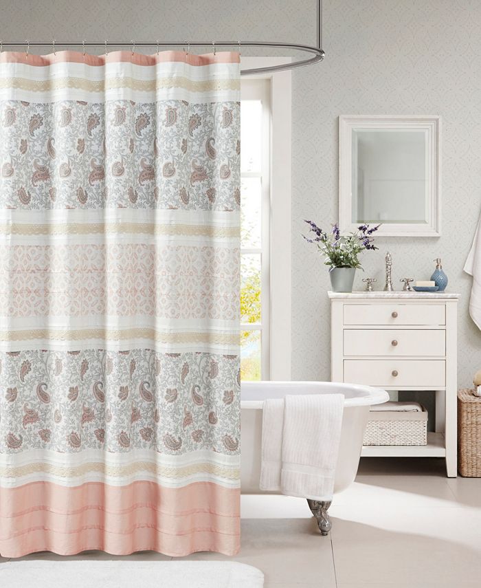 Madison Park Dawn 72" x 72" Cotton Shower Curtain & Reviews Shower