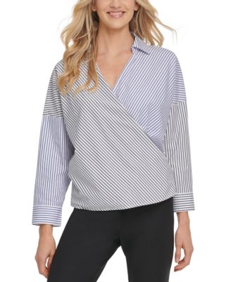 dkny wrap top