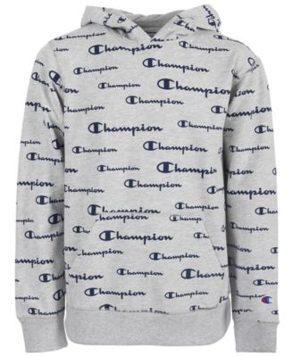 Champion Big Boys Embroidered Signature Hoodie - Macy's