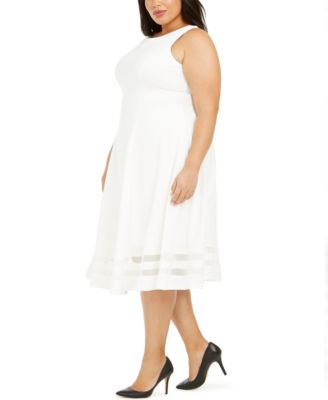 macy's calvin klein plus size dress