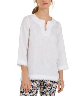 macys charter club linen tops