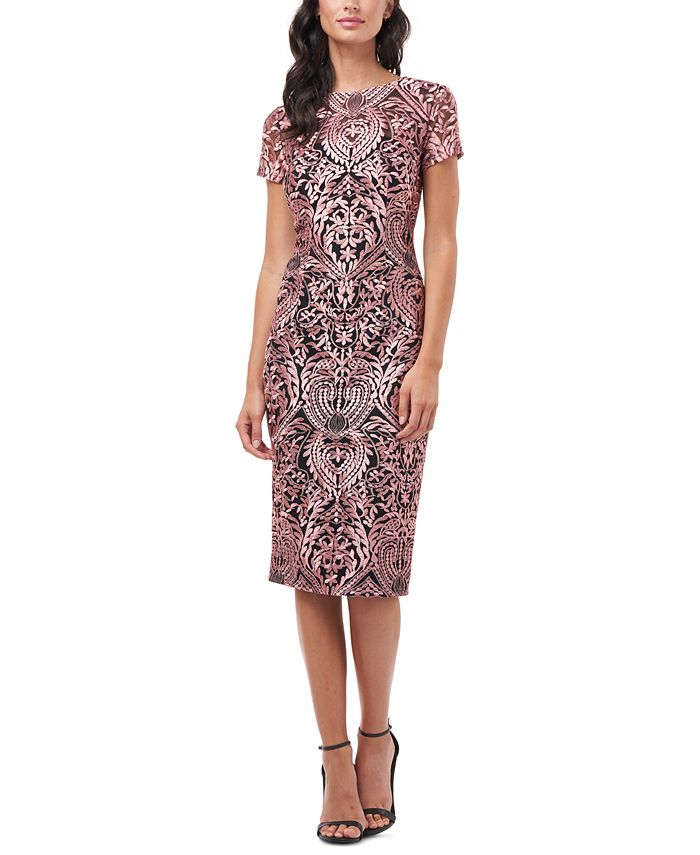 JS Collections ShortSleeve Cocktail Dress & Reviews