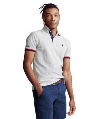 Custom Slim Fit Mesh Polo Shirt 