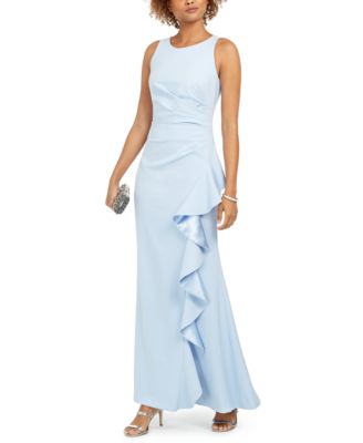 Vince Camuto Petite Ruffled Gown 