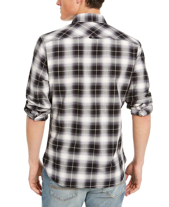 Sun + Stone Men's Will Plaid Shirt, Created for Macy's & Reviews ...