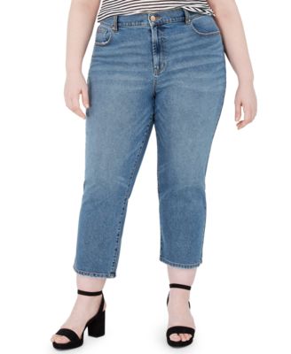 plus size cropped jeans