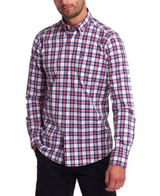 barbour shirts mens purple