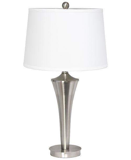 All The Rages Elegant Designs Tapered 3 Pack Lamp Set 2 Table Lamps 1 Floor Lamp With White Shades Reviews Home Macy S