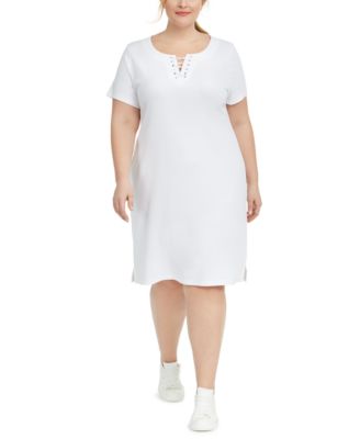 macys white sundress