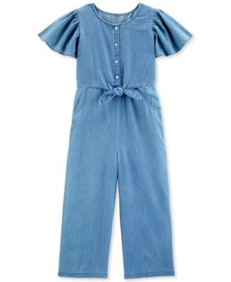 macys denim jumpsuit