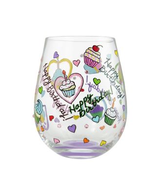 Бокал для вина без ножек с кексами на день рождения Enesco LOLITA