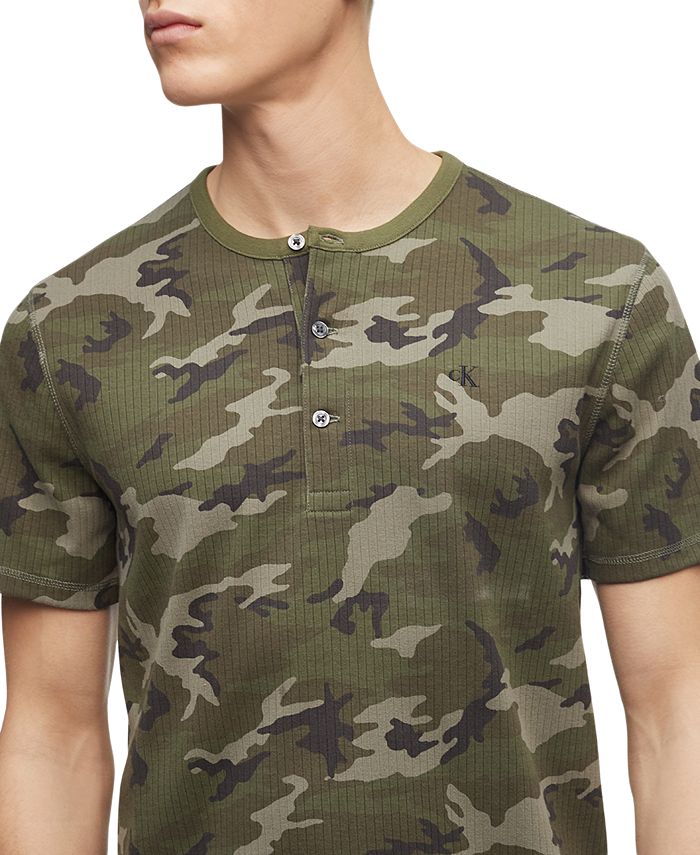 mens camo henley