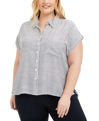 macy's style & co plus size tops