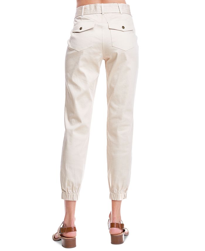 belted jogger pants