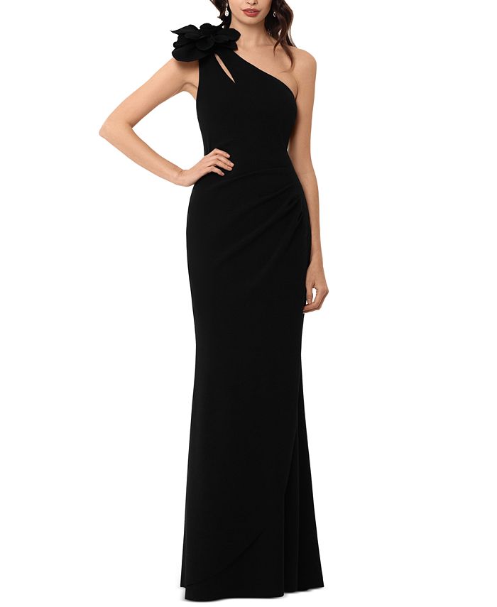 XSCAPE Embellished OneShoulder Gown & Reviews Dresses