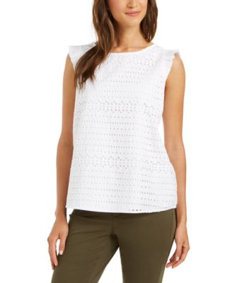 macys petite charter club tops