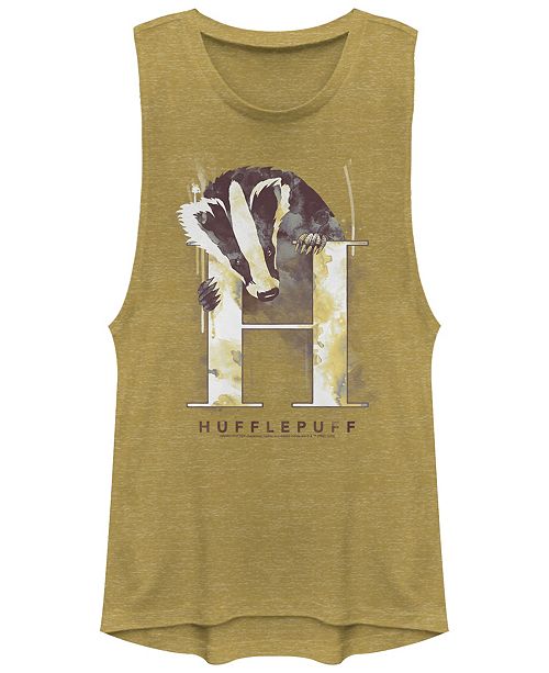 Fifth Sun Harry Potter Hufflepuff Mystic Wash Badger Women S Sleeveless T Shirt Reviews Tops Women Macy S