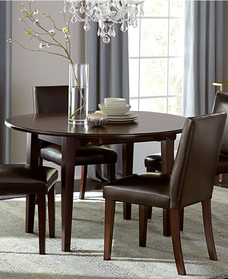 Prescot Dining Room Furniture, 5 Piece Set (Round Table and 4 Slat Back Chairs)   Furniture