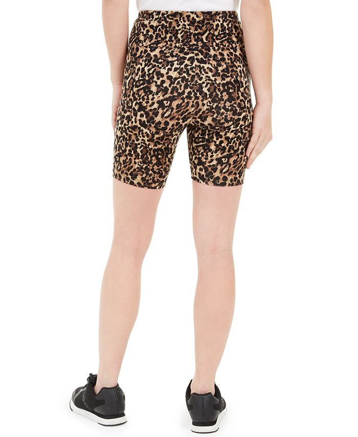 INC International Concepts INC Women's LeopardPrint Bike Shorts