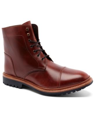 lace up cap toe boots