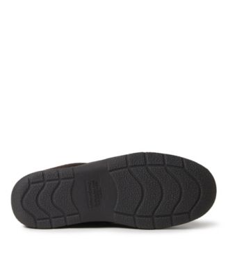 men's dearfoams herringbone closed back slippers