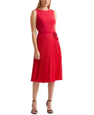 ralph lauren long red dress