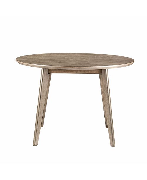 Hillsdale Alden Bay Modern Round Wood Dining Table Reviews Furniture Macy S