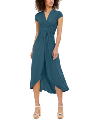 Michael Kors Petite High-Low Wrap Dress 
