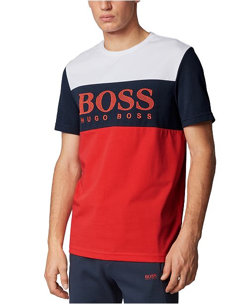 Hugo Boss Boss Men S Tee 6 Bright Red T Shirt Reviews Hugo Boss Men Macy S