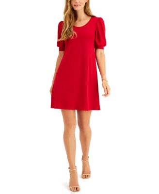 msk short sleeve shirt dress