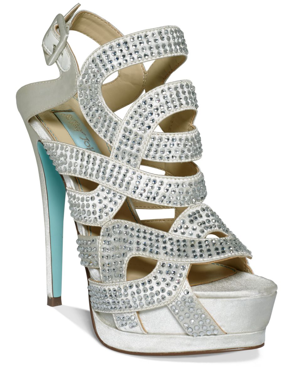 Blue by Betsey Johnson Veil Evening Platform Pumps   Shoes