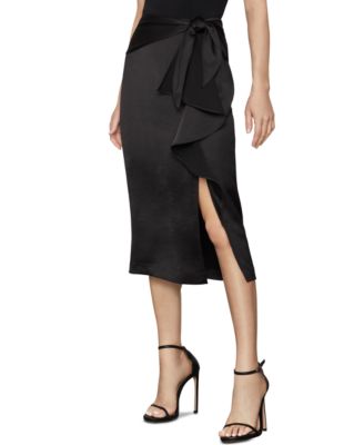 mid length satin skirts macys