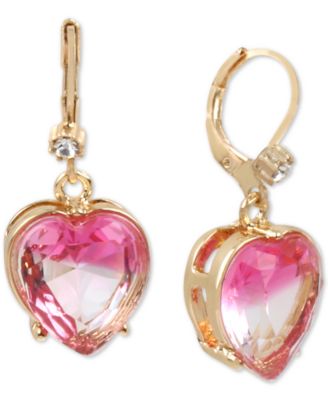 betsey johnson crystal drop earrings