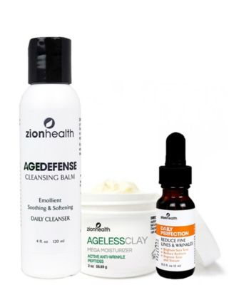 Очищающий бальзам Zion Health Ultimate Night Time Kit Age Defense, 4 унции + масло-сыворотка 