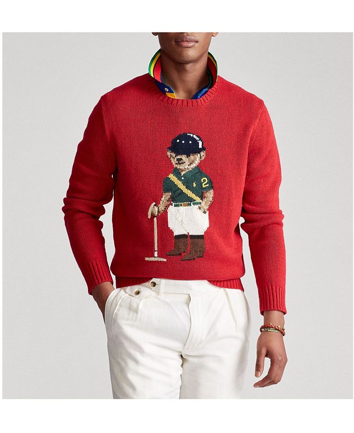 Polo Ralph Lauren Men's Riding Bear Sweater & Reviews - Sweaters - Men ...