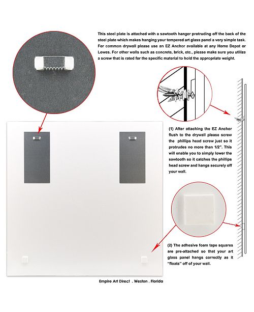 Empire Art Direct Ugly Never Round Beveled Wall Mirror On Square Free Floating Reverse Printed Tempered Art Glass 36 X 36 X 0 4 Reviews All Mirrors Home Decor Macy S