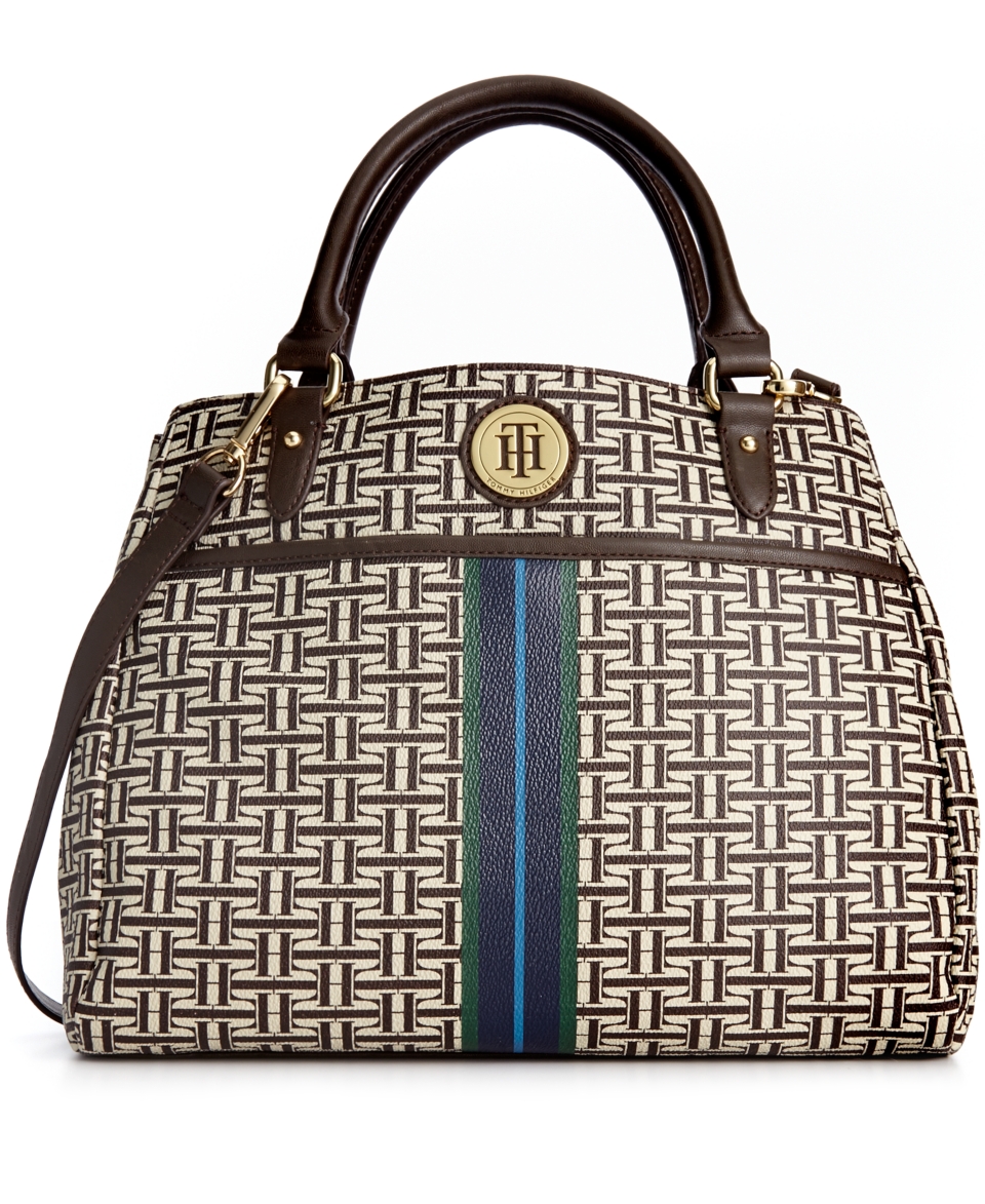 Tommy Hilfiger Handbag, Coated Classics Convertible Shopper   Handbags & Accessories