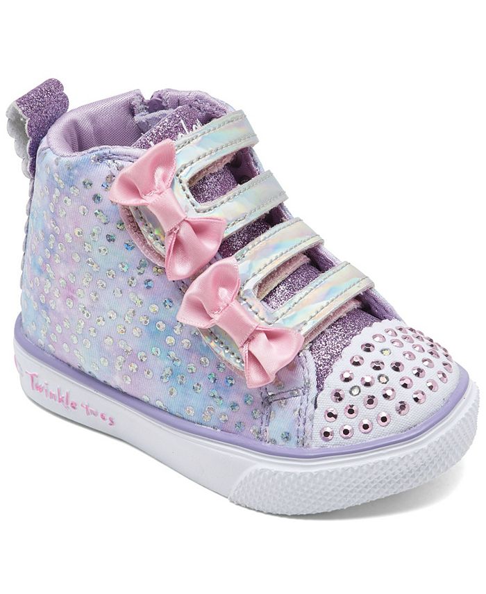 Skechers Toddler Girl S Twinkle Toes Unicorn Bliss High Top Light Up Stay Put Closure Casual Sneakers From Finish Line Reviews Finish Line Kids Shoes Kids Macy S