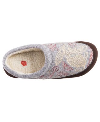 acorn forest mule slippers