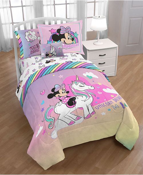 Disney Mickey Minnie Mouse Bedding And Accessories Reviews Bed In A Bag Bed Bath Macy S