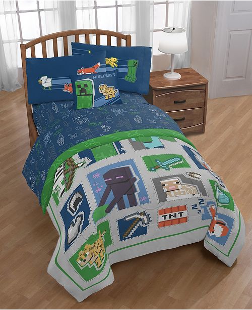 Minecraft Bedding And Accessories Reviews Bed In A Bag Bed Bath Macy S
