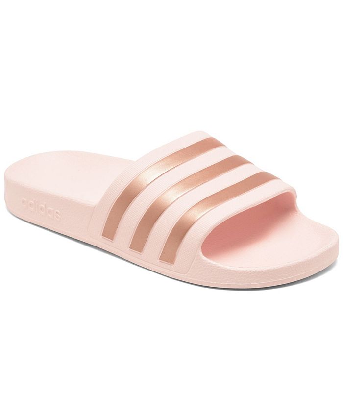 Adidas Women S Originals Adilette Aqua Slide Sandals From Finish Line Reviews Finish Line Women S Shoes Shoes Macy S