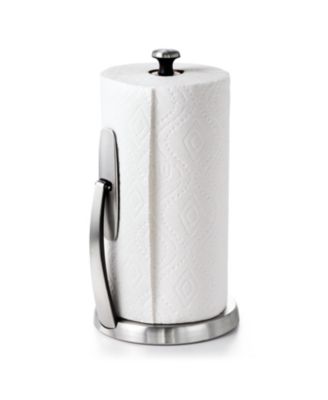 paper towel holder with crystal knob